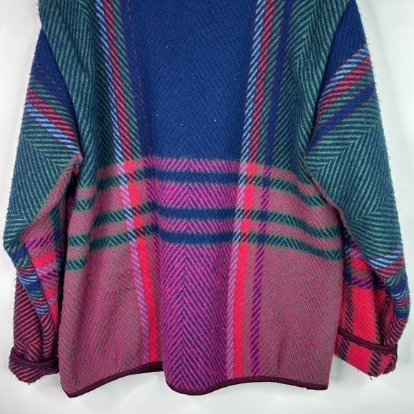 Vintage Riss Modell Bjorke Norway Pink Wool Button Lined Jacket Large - Picture 6 of 10